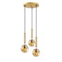 Opviq Lámpara de araña King - 11467 en Dorado brillante